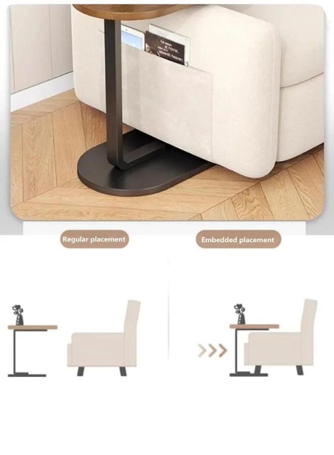 Casa Quesera  Portable Bedside End Table with Metal Frame  | Best Price UAE
